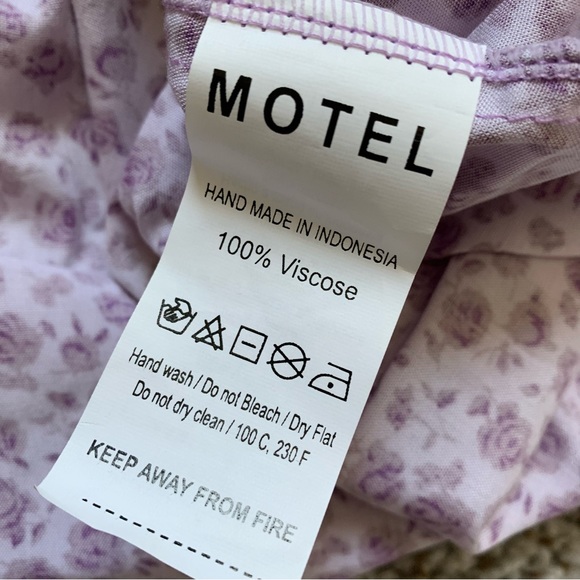 MOTEL ROCKS Purple Floral Mini Skirt - Picture 4 of 4